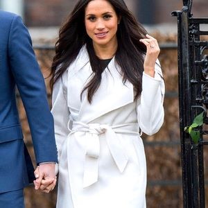 Alfani trench coat, white